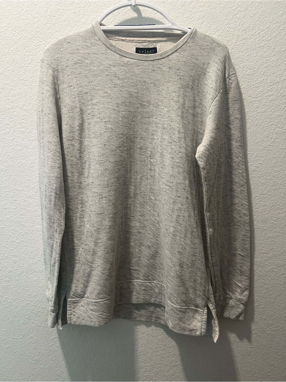 Velvet by Graham & Spencer Small Super Soft Herringbone Pullover